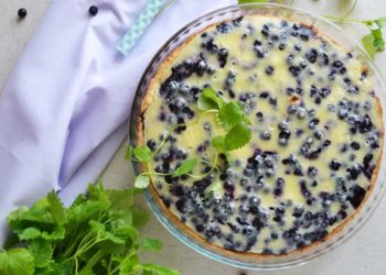 Боровинкова вкусотия, залята с бял шоколад (Рецепта)