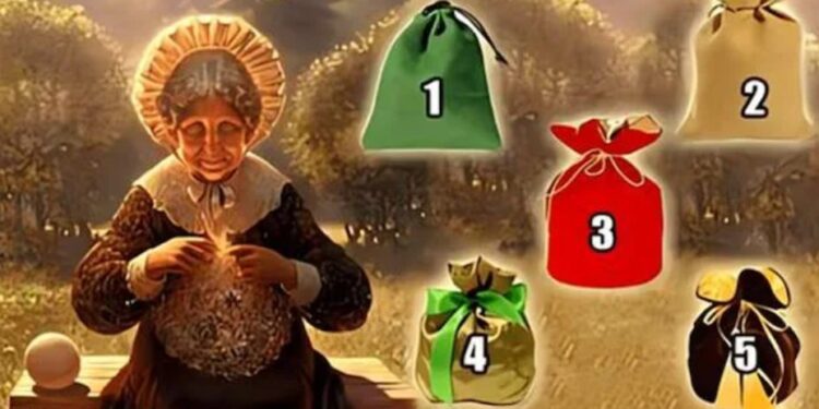 Изберете вълшебната чанта на мъдрата стара дама, за да откриете подаръка, който ви очаква в живота