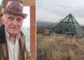 Пенсионер на 87 години построи огромна въздушна лековита пирамида край Горна Оряховица Пенсионер на 87 години построи огромна въздушна лековита пирамида край Горна Оряховица