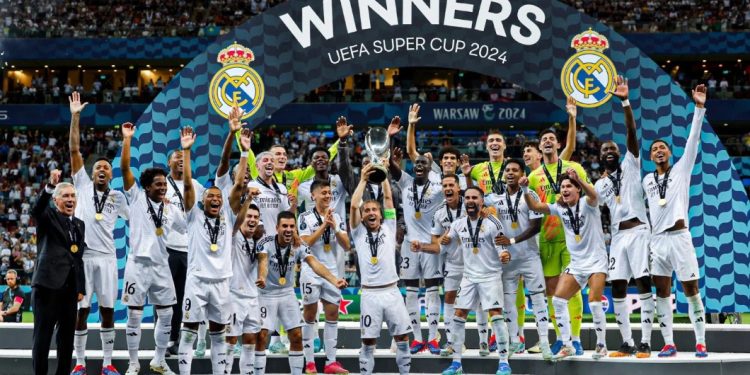 Реал Мадрид спечели Суперкупата на УЕФА за рекорден шести път Реал Мадрид спечели Суперкупата на УЕФА за рекорден шести път
