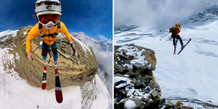 Британец подобри световен рекорд със ски от скала в Хималаите