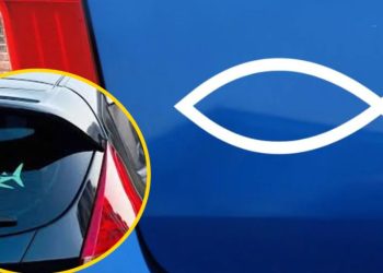 Защо се лепят стикери „риба“ и „акула“ по колите: едва ли ще се досетите